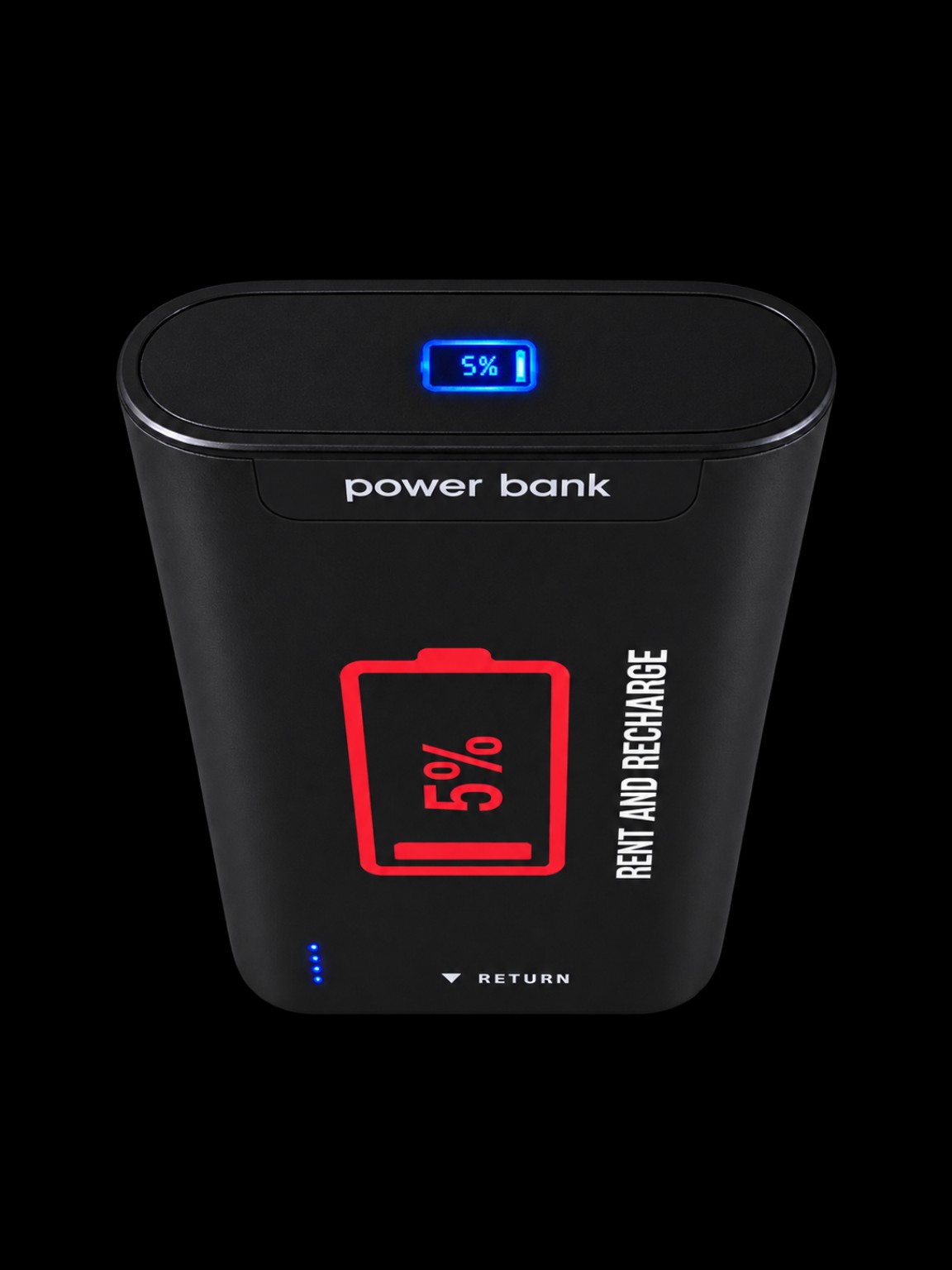 Blue battery display